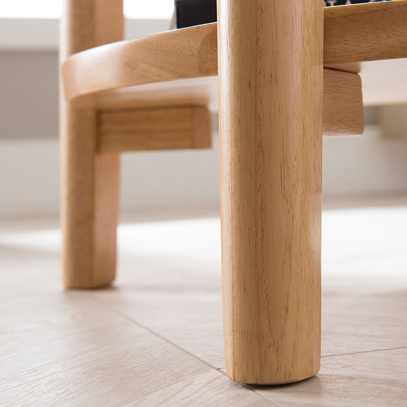 Round Wooden Side Table With Shelf